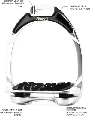 Flexon Flex On Aluminium Ultra Grip A21PUG2105 - Aluminium Flex On - Flat, Black