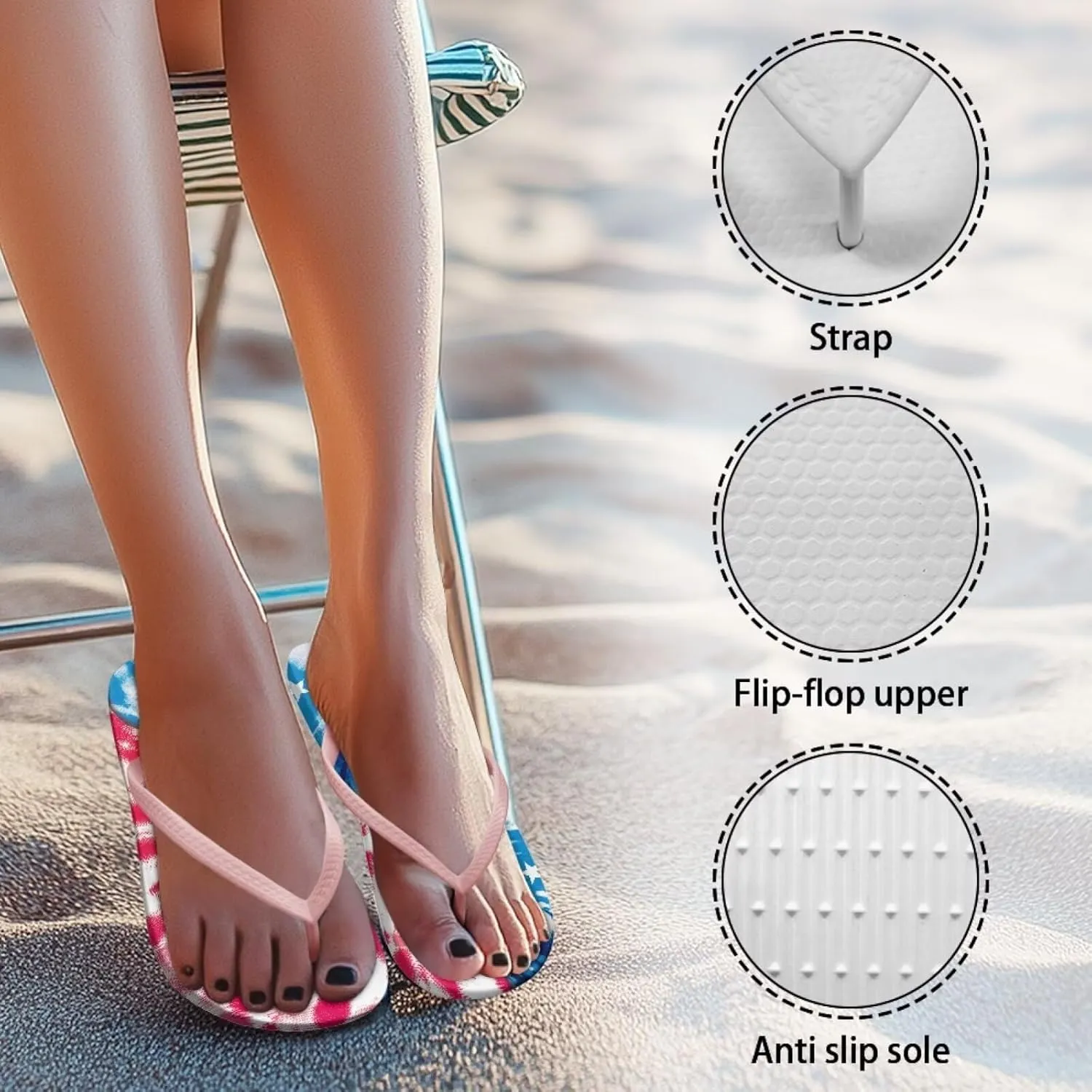 Flip Flop Shower Shoes Casual Slim T-Strap Slides Sandals Ladies Comfort Lightweight Soft Yoga Mat Thong Sandal Slip On Summer Slippers