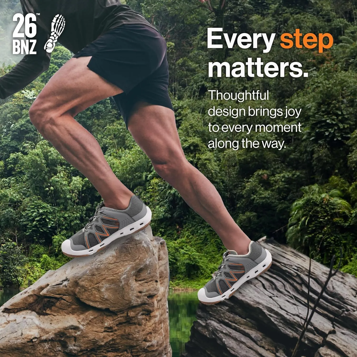 Flozzz Hybrid Water Shoes for Men – Drainage Men Footwear for Wet Terrain