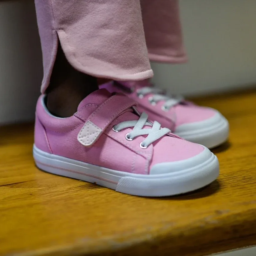Footmates Jordan Velcro Sneaker- BUBBLEGUM