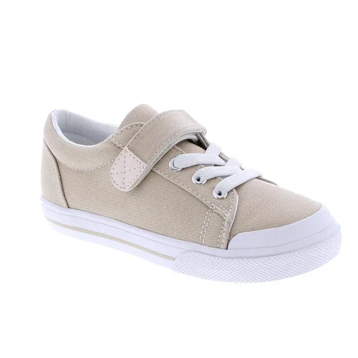 Footmates Jordan Velcro Sneaker- Stone
