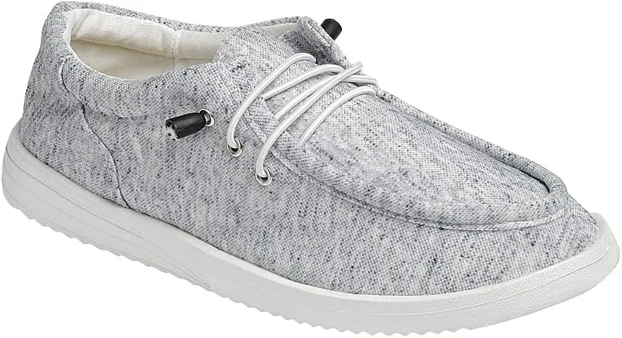 Forever Women Slip-on Lace Up Comfort Casual Lightweight Loafer