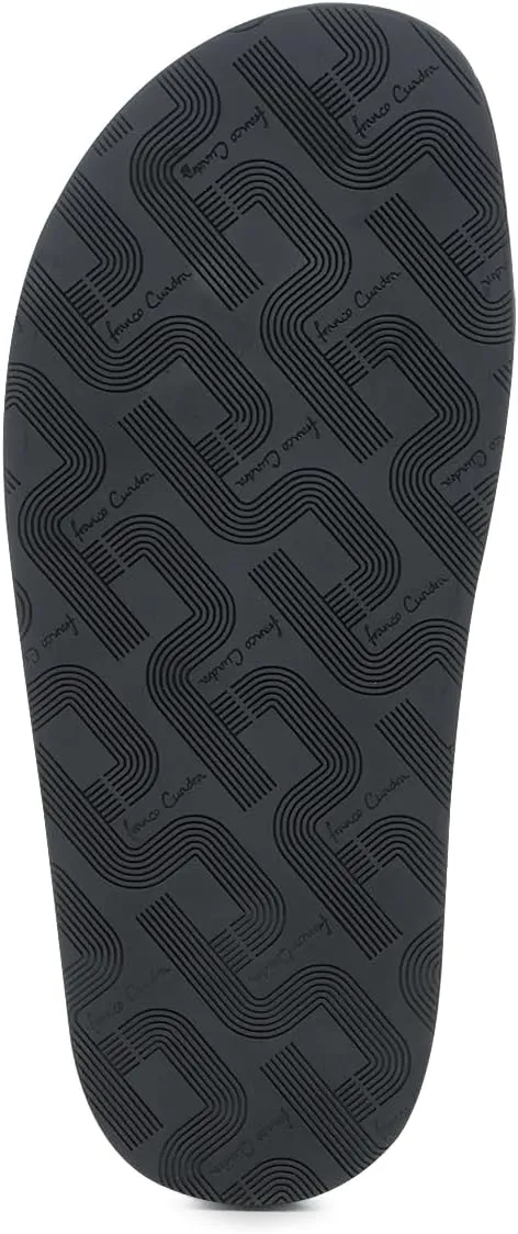 FRANCO CUADRA | Men's Sandal in Premium Black Stingray Leather with Adjustable Buckle 4M7MTTS