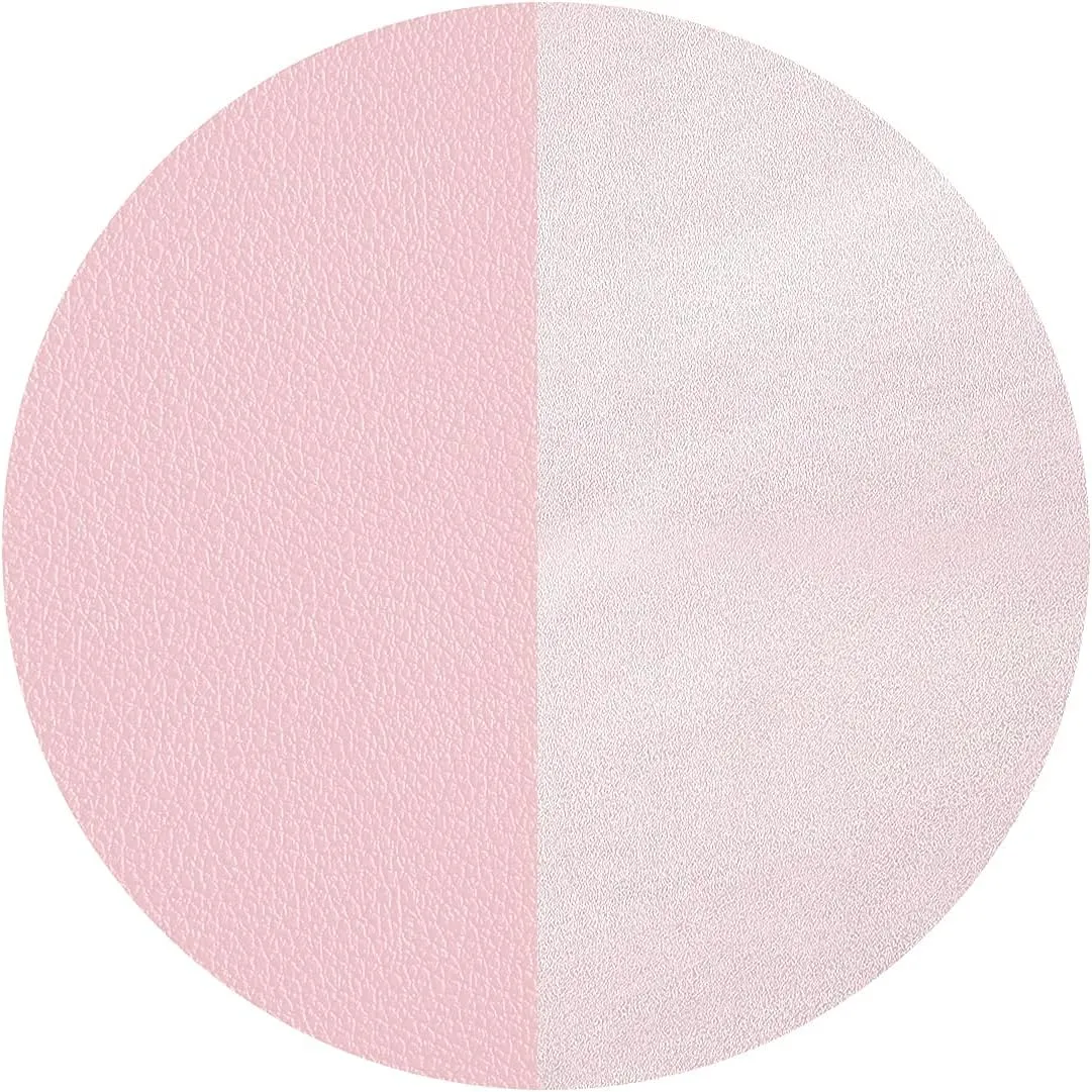FTC PU Leather Desk Pad and Blotter, Non-Slip Flannelette Base, Stitched, Computer Gaming, Keyboard, Mouse Pad and Writing Protector for Office - Pink 31.5 X 15.75 Inches