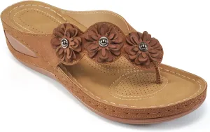 FUDYNMALC Sandals for Women Wedge Shoes: Summer Womens Platform Flip Flops Comfortable Casual Dressy Wedges Sandal