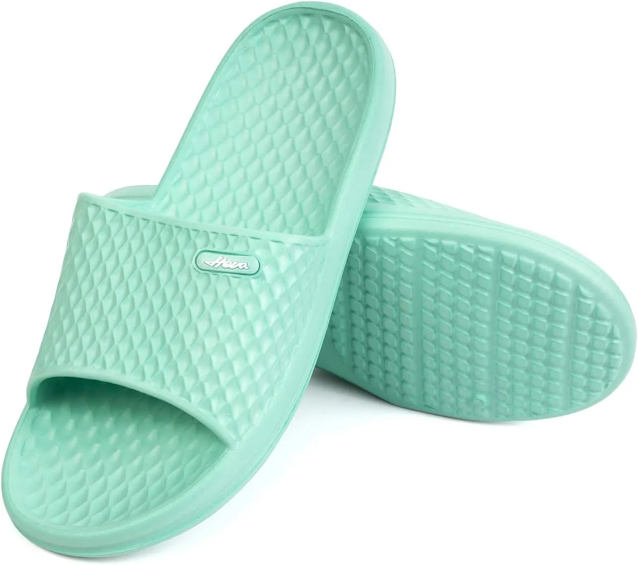 FUNKYMONKEY Womens Bathroom Shower Slippers Indoor Home Beach Non Slip Sandal