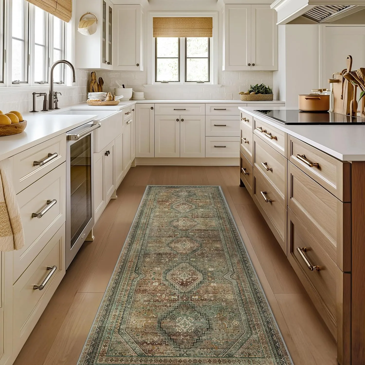 GENIMO Runner Rug 2x7, Machine Washable Hallway Runner Rugs, Non Slip Low Pile Lightweight Carpet at for Living Room, Entryway, Bedroom, Kitchen and Passage
