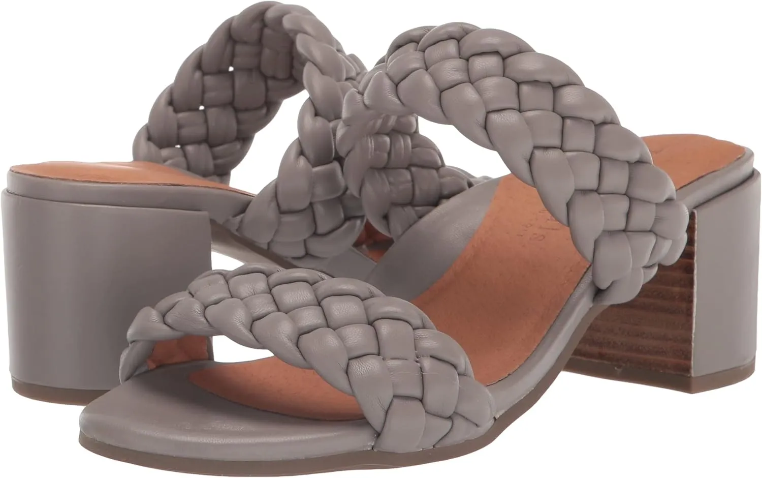Gentle Souls by Kenneth Cole Women's Charlene Two Braid Heeled Sandal