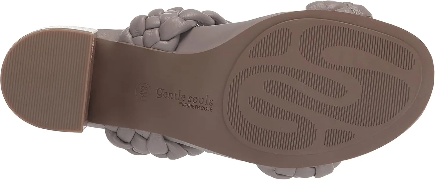 Gentle Souls by Kenneth Cole Women's Charlene Two Braid Heeled Sandal