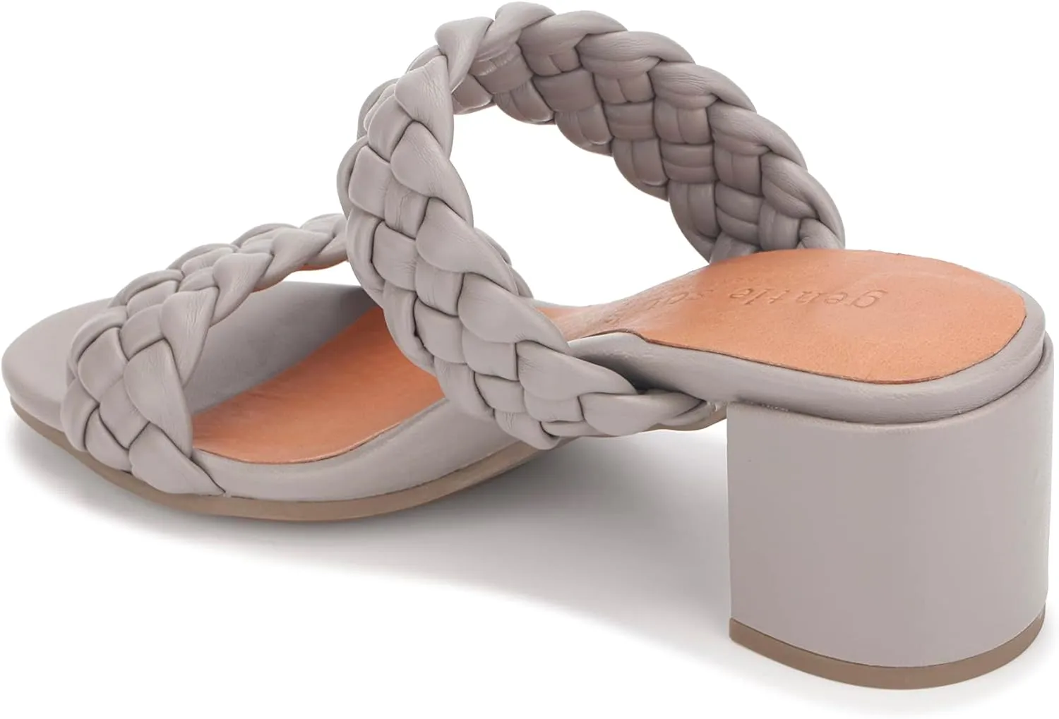 Gentle Souls by Kenneth Cole Women's Charlene Two Braid Heeled Sandal