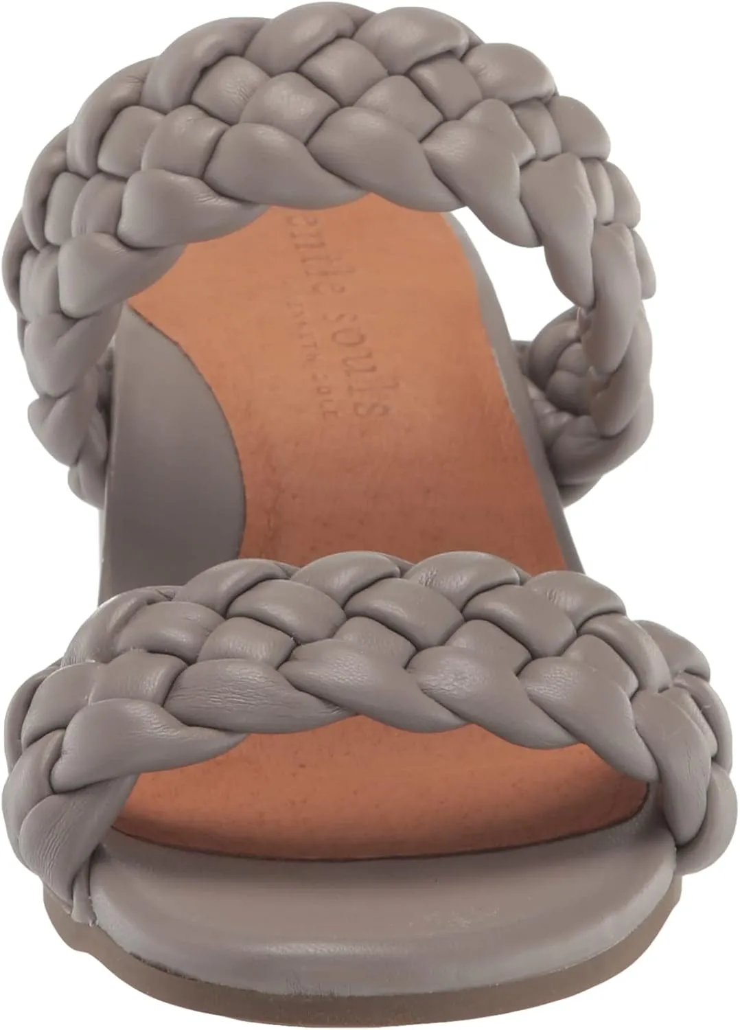 Gentle Souls by Kenneth Cole Women's Charlene Two Braid Heeled Sandal