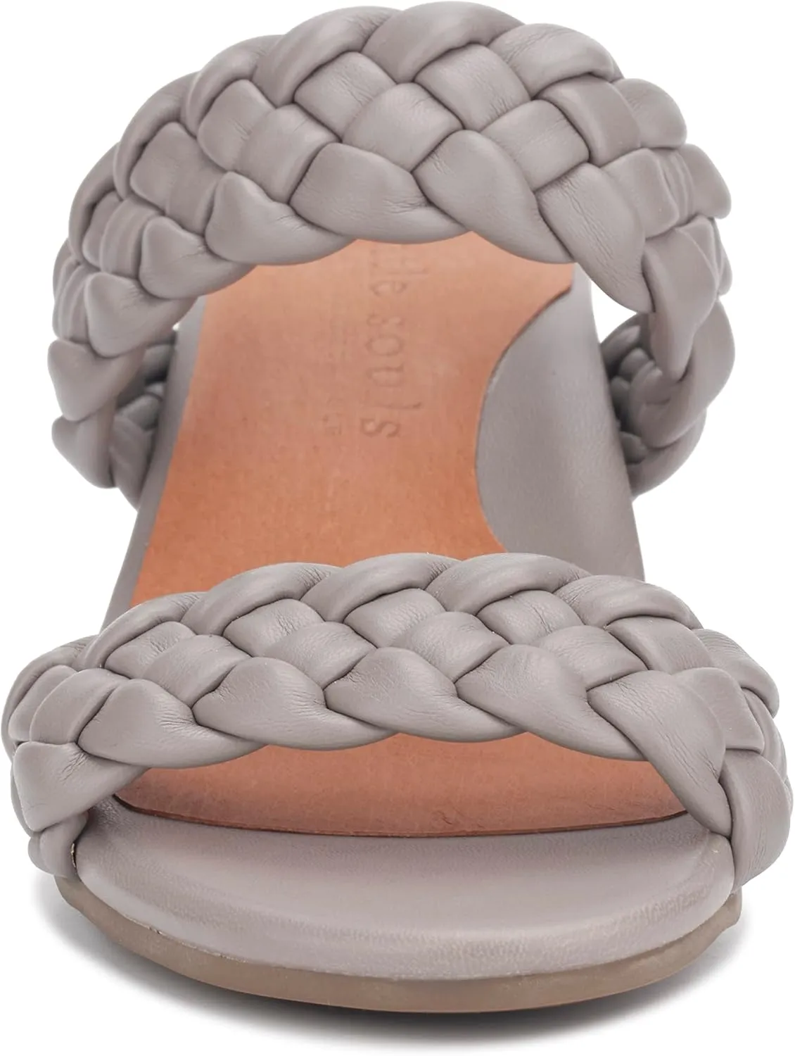 Gentle Souls by Kenneth Cole Women's Charlene Two Braid Heeled Sandal