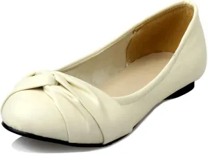 Gicoiz Round Toe Flats Womens Slip On Work Dolly Shoes