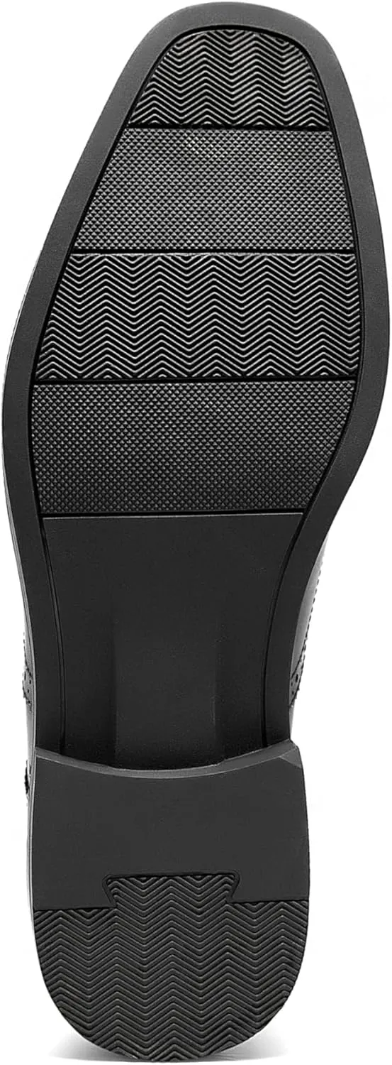GIFENNSE Mens Loafers Leather Slip-on Dress Shoes
