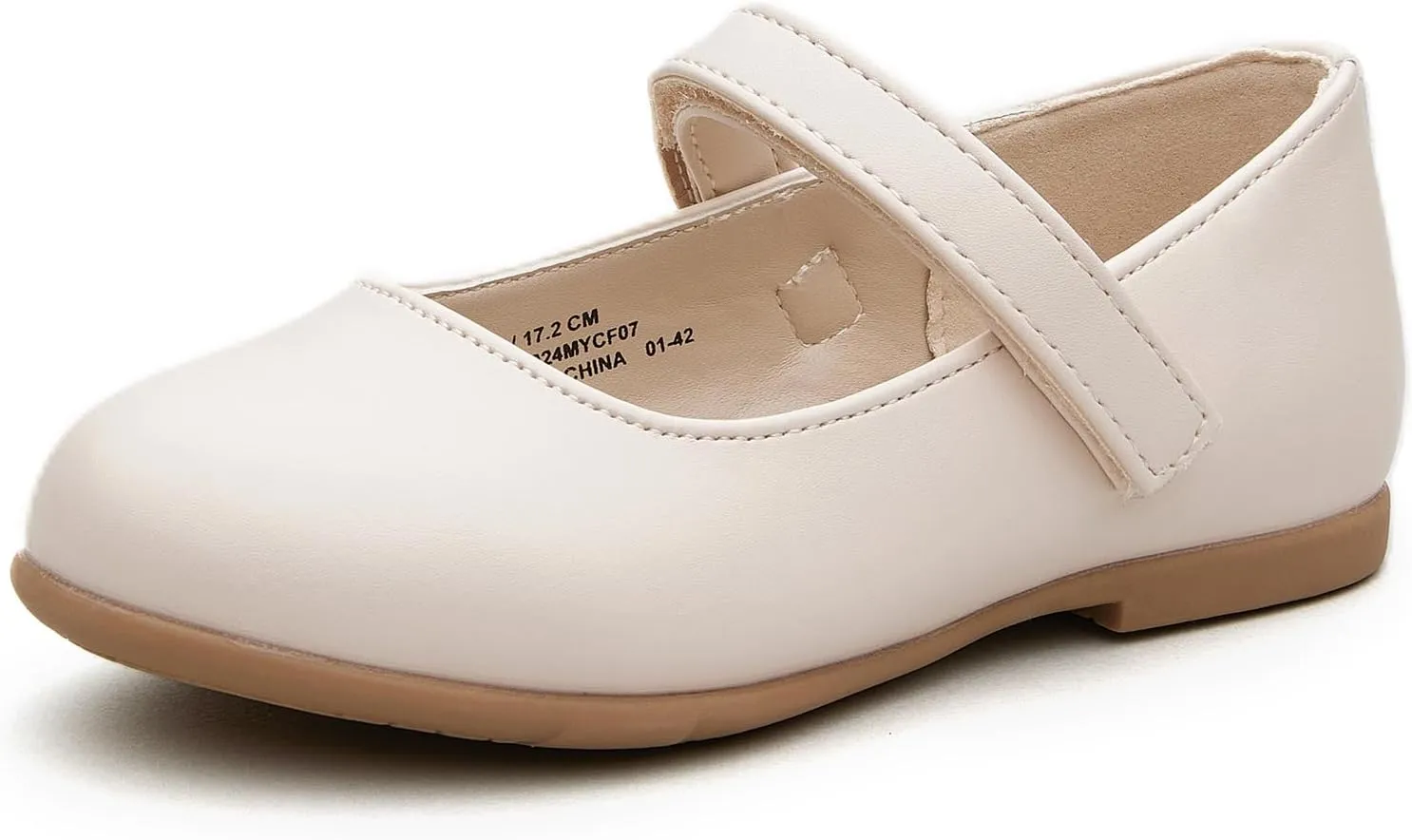 Girl Mary Jane Ballerina Flat Dress Shoe for Toddler Little Kid