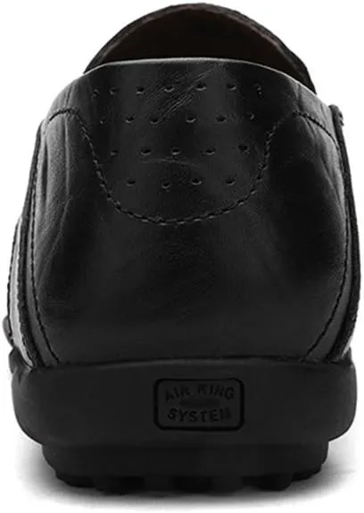 Go Tour Men's Premium Genuine Leather Casual Slip on Loafers Breathable Driving Shoes Fashion Slipper