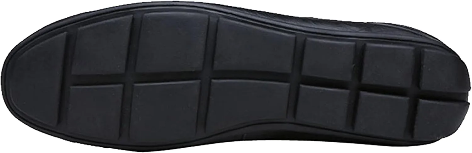 Go Tour Men's Premium Genuine Leather Casual Slip on Loafers Breathable Driving Shoes Fashion Slipper