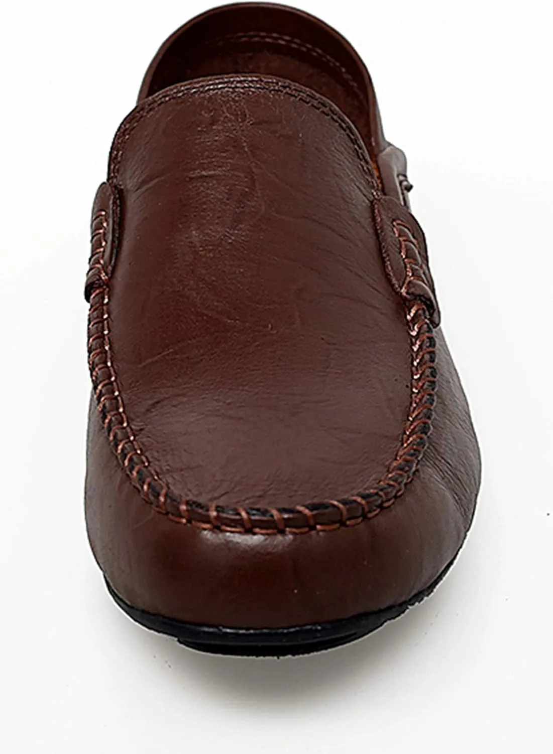Go Tour Men's Premium Genuine Leather Casual Slip on Loafers Breathable Driving Shoes Fashion Slipper