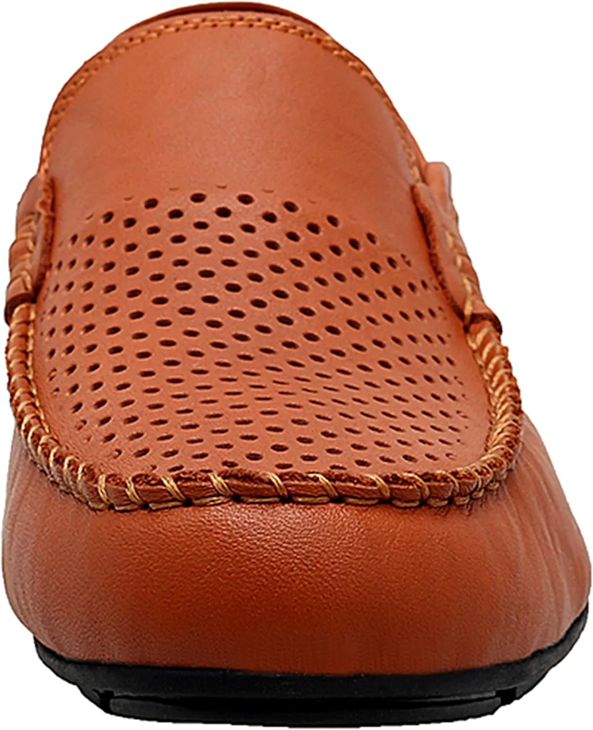 Go Tour Men's Premium Genuine Leather Casual Slip on Loafers Breathable Driving Shoes Fashion Slipper