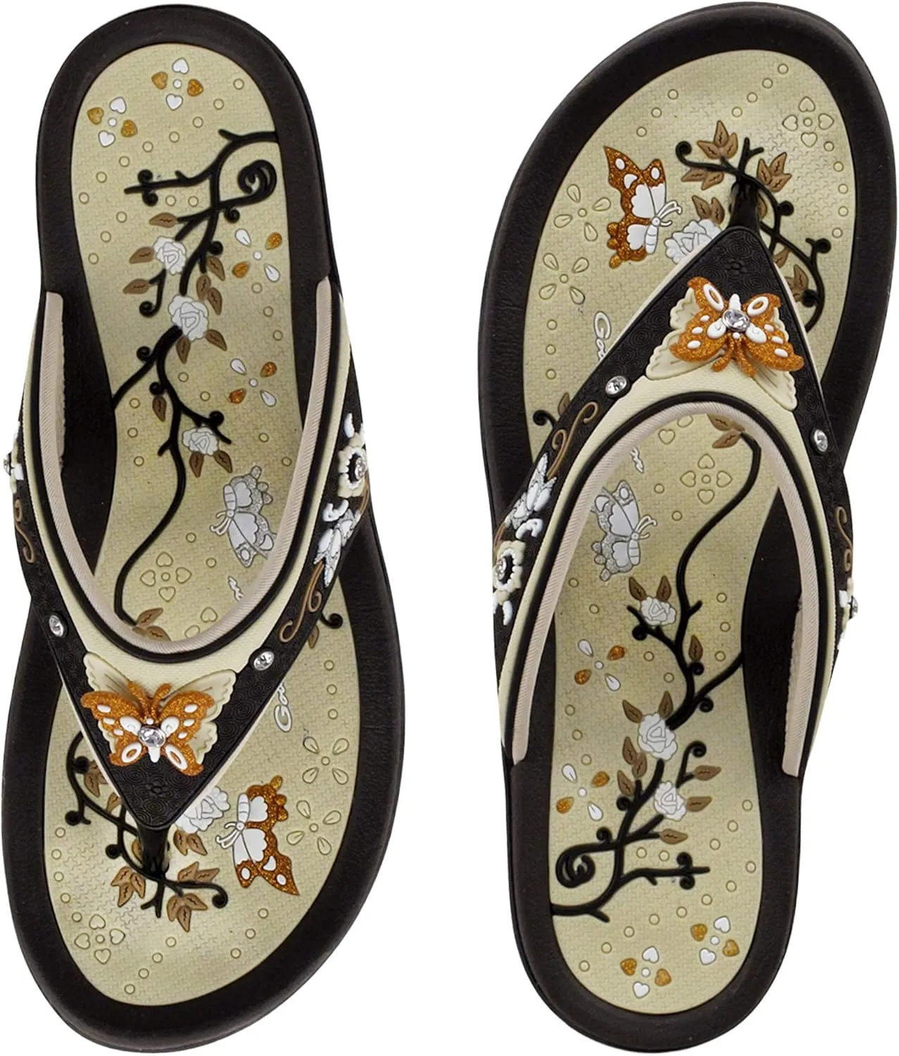 Gold Pigeon Shoes Comfortable Wedge Sandals, Women's Platform Sandals Casual Summer Beach, Heeled Wedges 2.75"