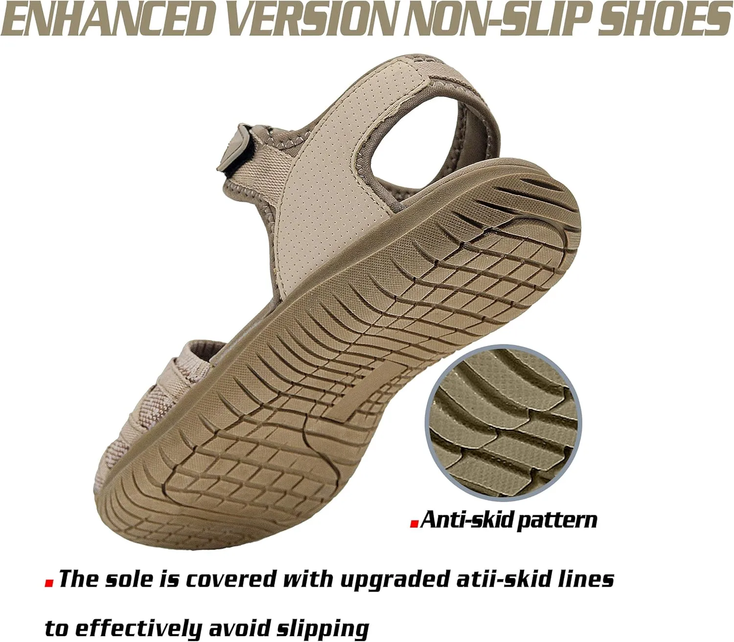 GRITION Hiking Sandals Women Closed Toe, Waterproof Lightweight Adjustable Hiking Athletic Sandals, Breathable For Beach Summer Adventure Comfortable Outdoor Sport