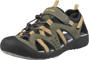 GRITION Mens Outdoor Hiking Sandals Summer Beach Closed Toe Water Sandal Waterproof Comfortable Fisherman Adventures Sport Athletic Walking Traveling Shoes Sandles