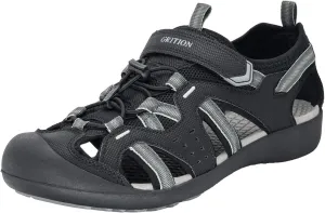 GRITION Mens Outdoor Hiking Sandals Summer Beach Closed Toe Water Sandal Waterproof Comfortable Fisherman Adventures Sport Athletic Walking Traveling Shoes Sandles