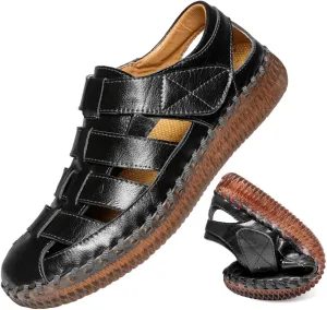 HESBITEUL Mens Sport Sandals Outdoor: Non-Slip MD Slide for Trail Hiking
