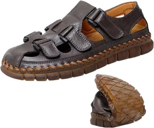 HESBITEUL Mens Sport Sandals Outdoor: Non-Slip MD Slide for Trail Hiking