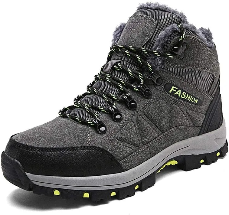 High-Top Plus Velvet Sports Shoes, Outdoor Thick Non-Slip Hiking Shoes, Snow Shoes