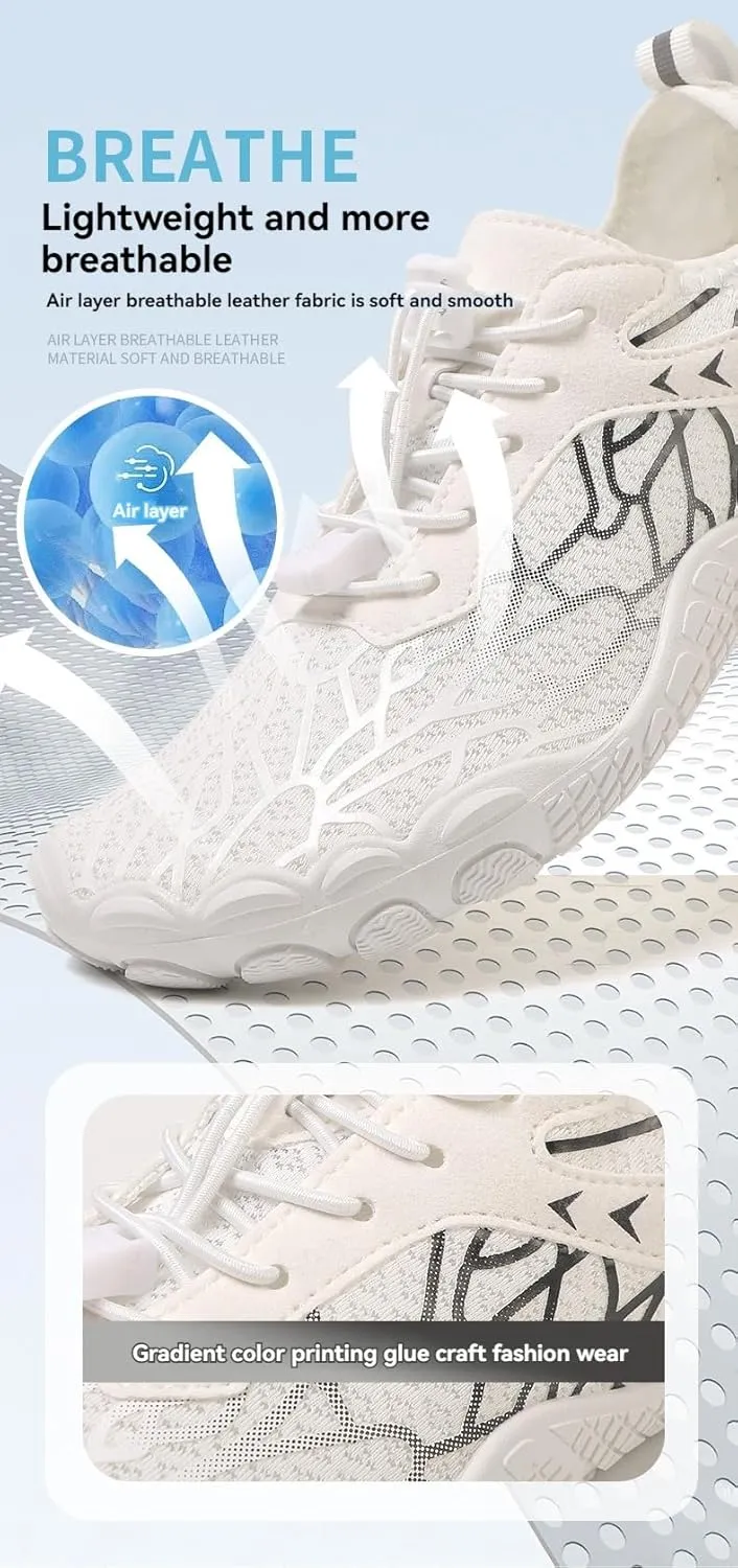 Hike Barefoot Shoes Women Men, Pro Barefoot Footwear Wide Toe Box Healthy & Non-Slip Barefoot Hike Shoes Waterproof Aqua Swim Surf Hiking Shoes Unisex
