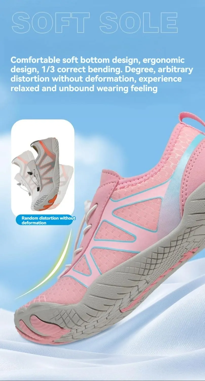 Hike Barefoot Shoes Women Men Pro Barefoot Shoes with Wide Toe Box Healthy and Non-Slip Breathable Quick Dry Zero Drop Trail Running Shoe Hiking Athletic Sneakers Hiking Shoe