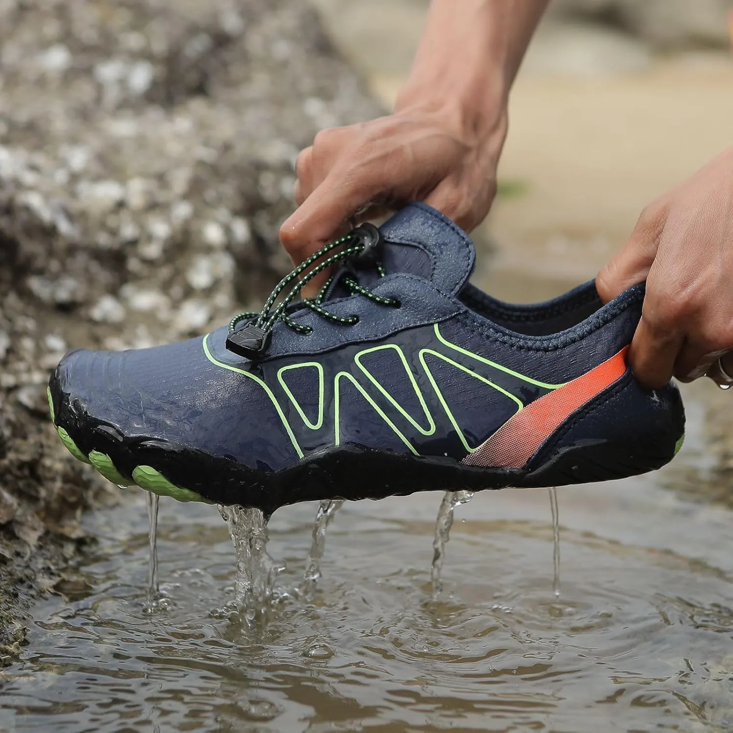 Hike Barefoot Shoes Women Men Pro Barefoot Shoes with Wide Toe Box Healthy and Non-Slip Breathable Quick Dry Zero Drop Trail Running Shoe Hiking Athletic Sneakers Hiking Shoe