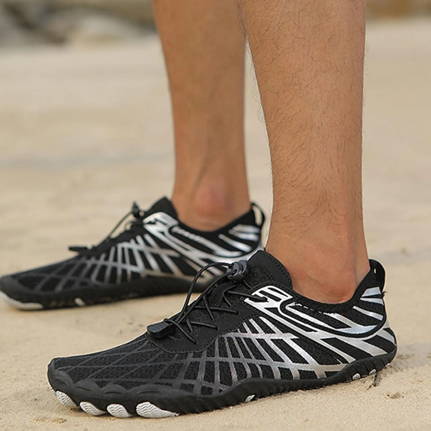 Hiking Barefoot Shoes for Women Men,Pro-Healthy&Non-Slip Water Shoes Footwear, Wide Toe Waterproof Trail Running Footwear,Beach Pool Aqua Swimming Sur Fitness Barefoot Wear Unisex