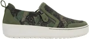 Jambu Womens July Floral Cut Out Slip On Sneakers Shoes Casual - Black