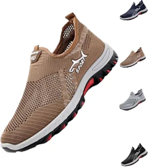 Jarv Cooling Comfort Sneaker, 2025 Atlacoast Soft Bottom Mesh Breathable Anti-Slip Slip on Sports Men Shoes for Commuting