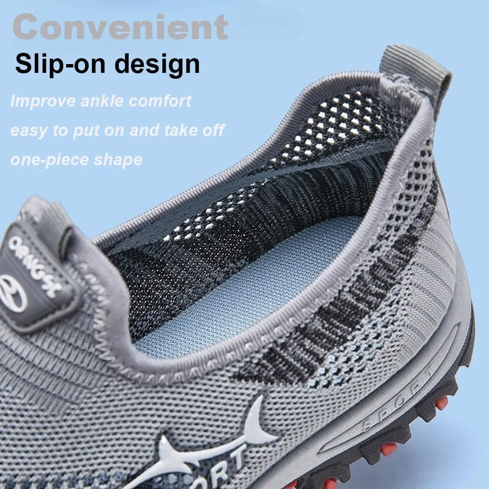 Jarv Cooling Comfort Sneaker, 2025 Atlacoast Soft Bottom Mesh Breathable Anti-Slip Slip on Sports Men Shoes for Commuting