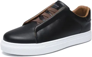 Jayce Court Sneaker Men Casual Slip On Pickleball Non-Slip Leather Shoes Sport Walking Outdoor Fashion Shoes