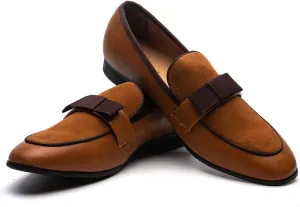 JITAI Men's Lindford Moc Toe Bit Slip-on Penny Loafer Party Shoes