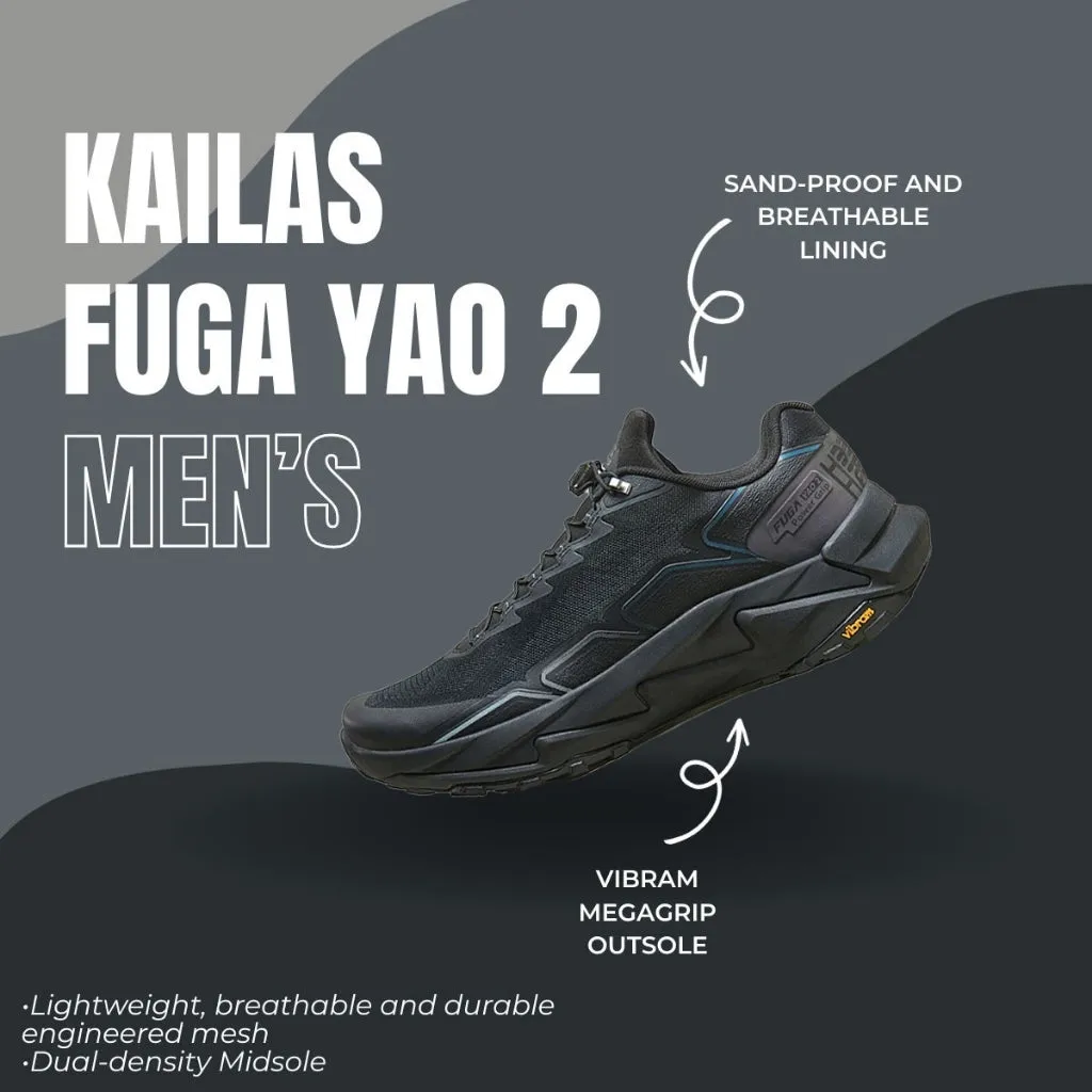 Kailas FUGA Yao 2 Trail Running Shoes Men's (Black/Iridescent)
