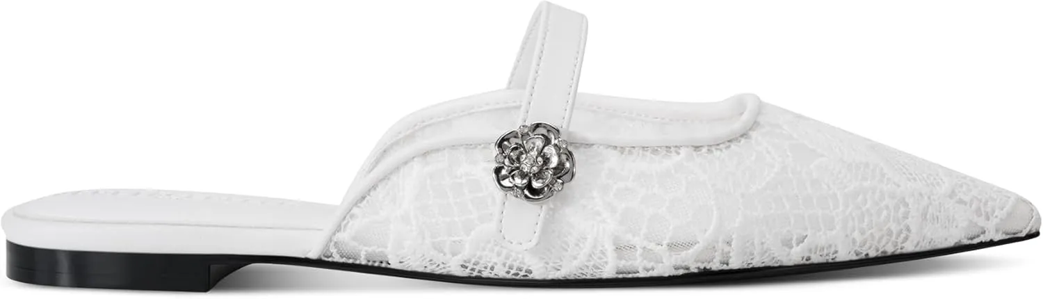 Karl Lagerfeld Paris Women's Everyday Cushioned Insole Vadyn-Flat Mule Slide Sandal