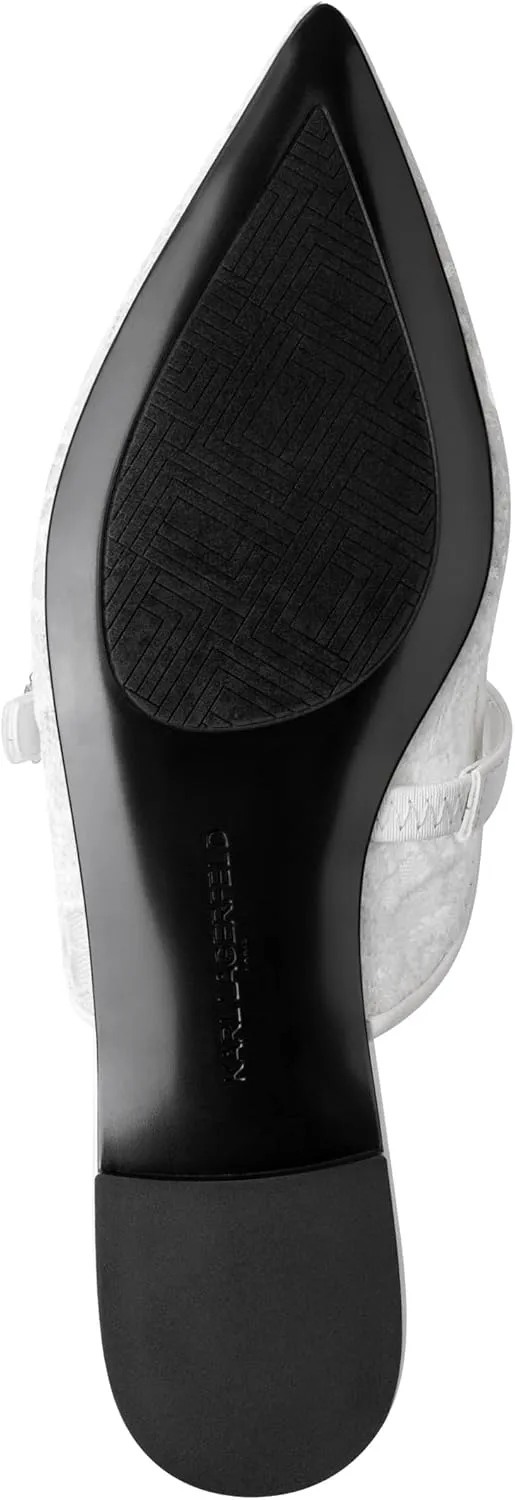 Karl Lagerfeld Paris Women's Everyday Cushioned Insole Vadyn-Flat Mule Slide Sandal