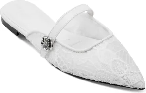 Karl Lagerfeld Paris Women's Everyday Cushioned Insole Vadyn-Flat Mule Slide Sandal