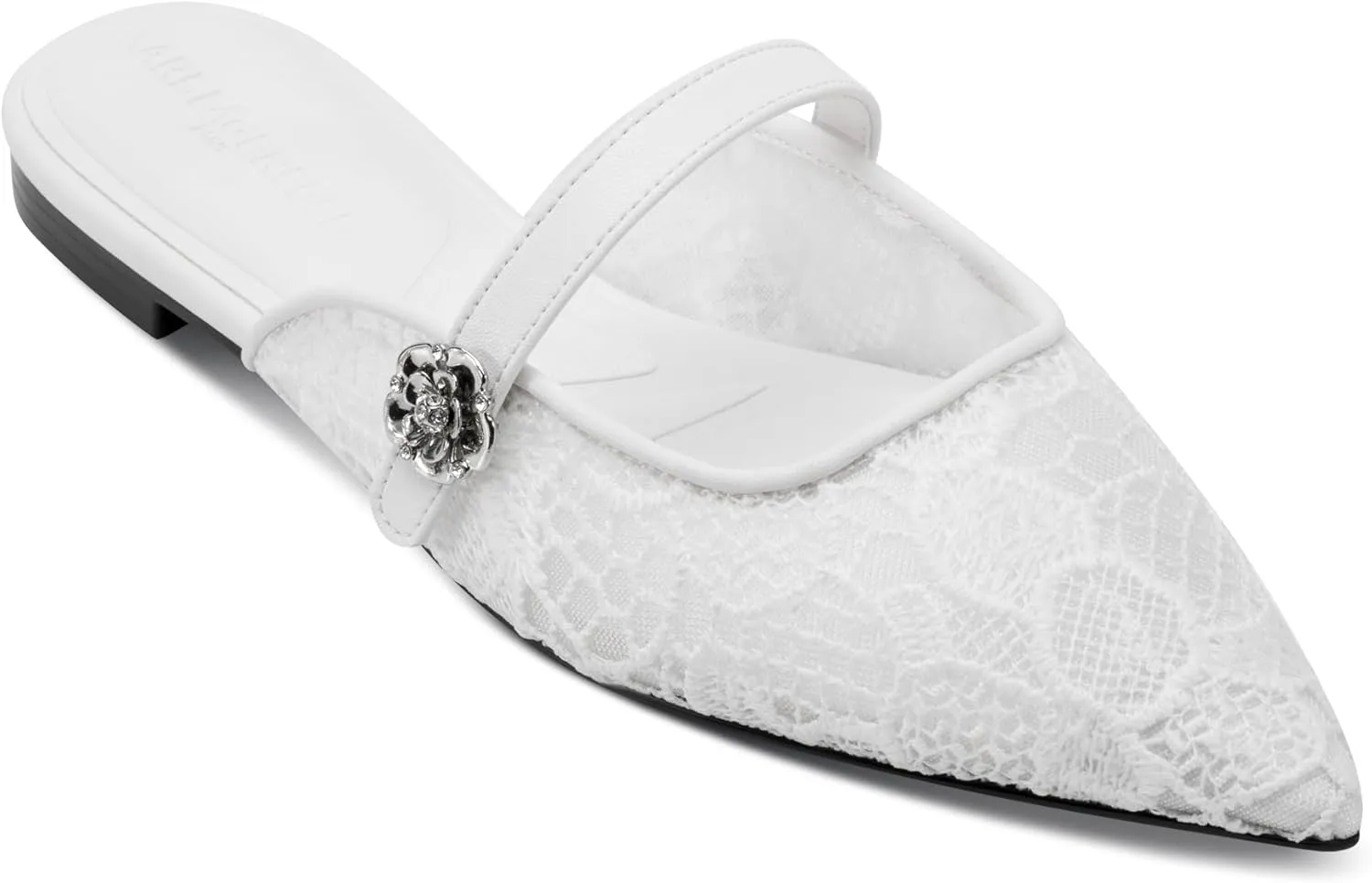Karl Lagerfeld Paris Women's Everyday Cushioned Insole Vadyn-Flat Mule Slide Sandal