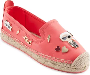 KARL LAGERFELD Women's Cushioned Insole Everyday Michaela-Flat Espadrille Platform