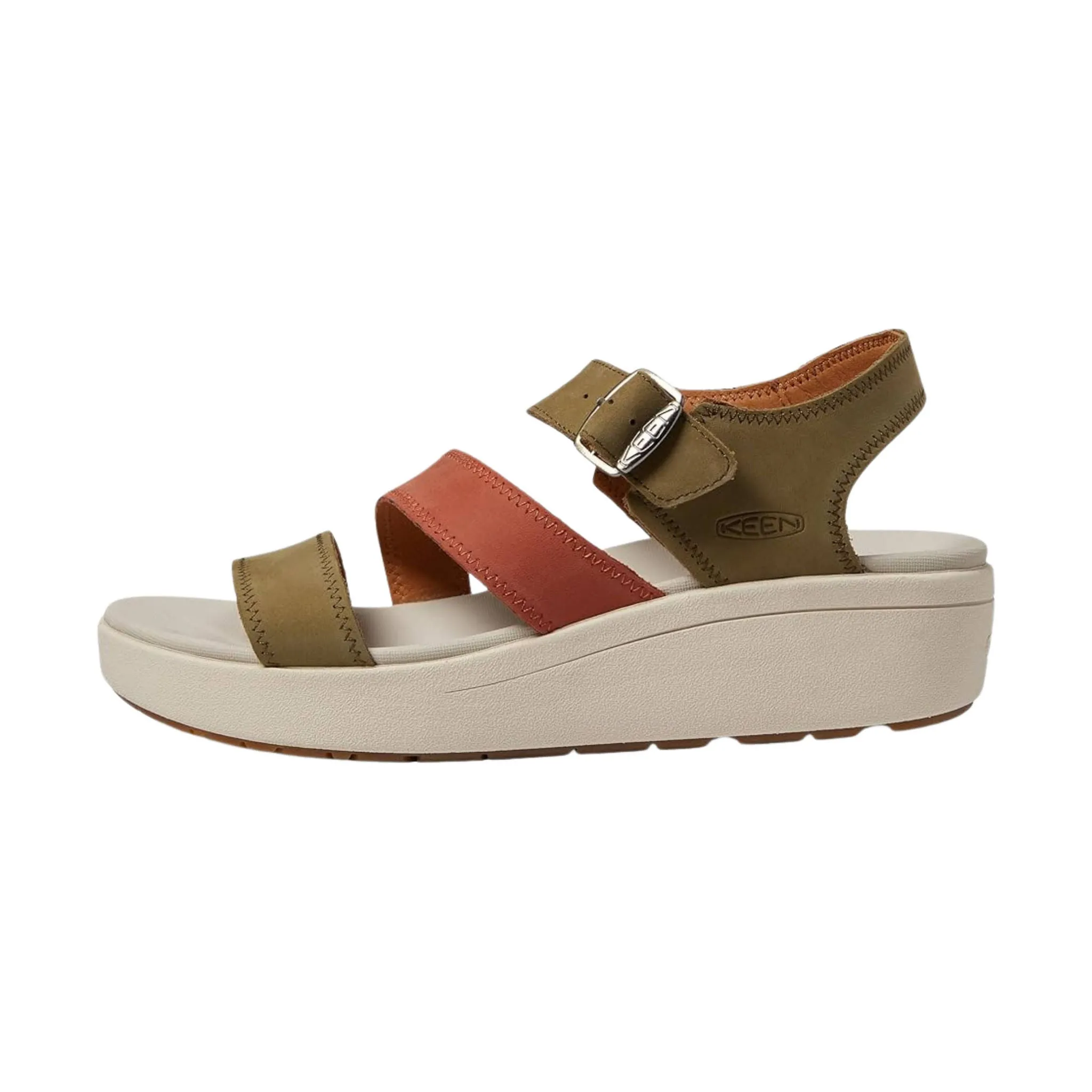 KEEN Women's Ellecity Sandal - Martini Olive/Baked Clay