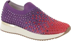 Kenneth Cole REACTION Women's Cameron Jewel Jogger Sneaker, Rouge Knit, 9.5