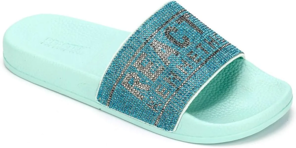 Kenneth Cole REACTION Women's Screen Jewel Slide Sandal