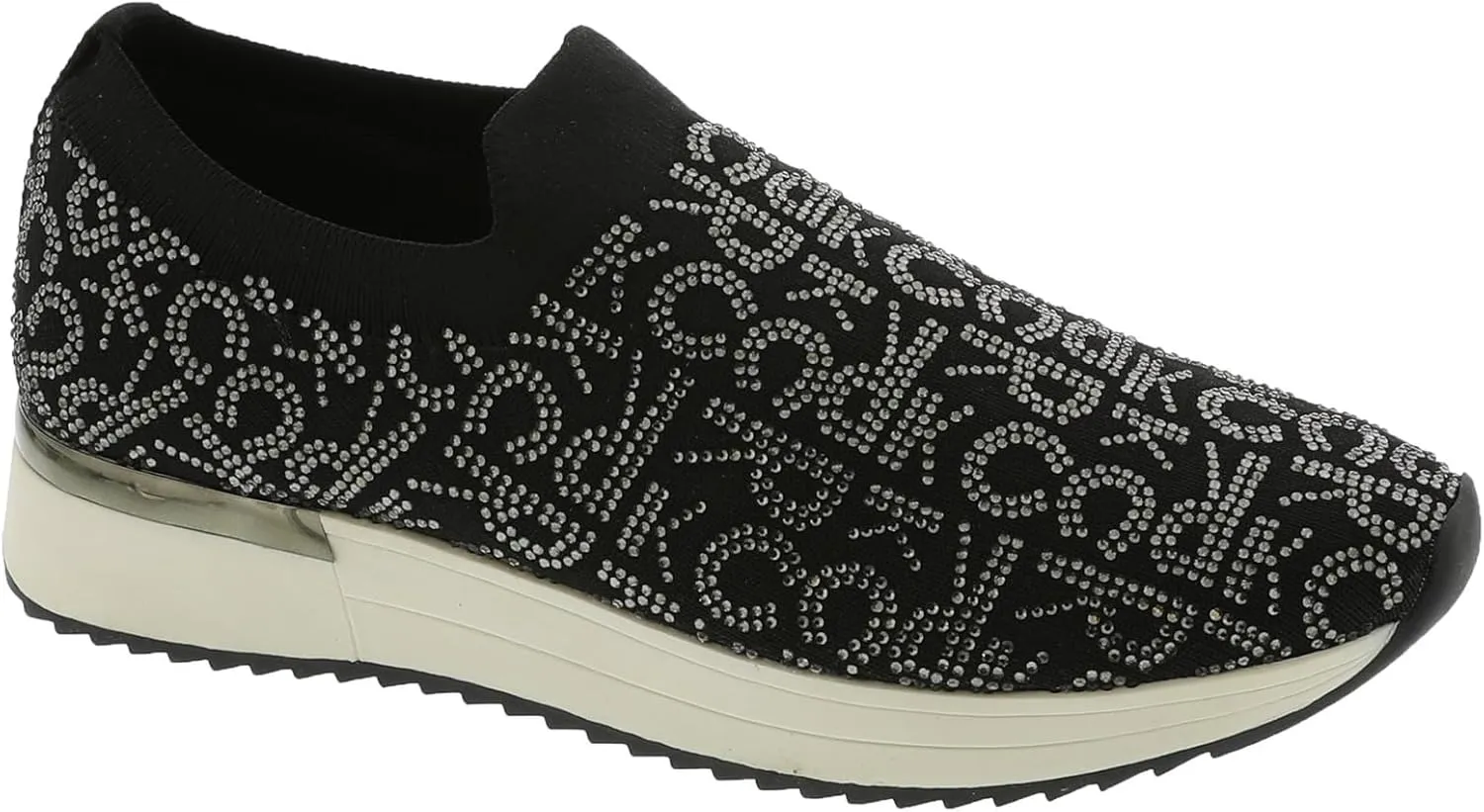 Kenneth Cole Reaction Women's Women's Cameron Stud Sneaker, Black Knit, 7