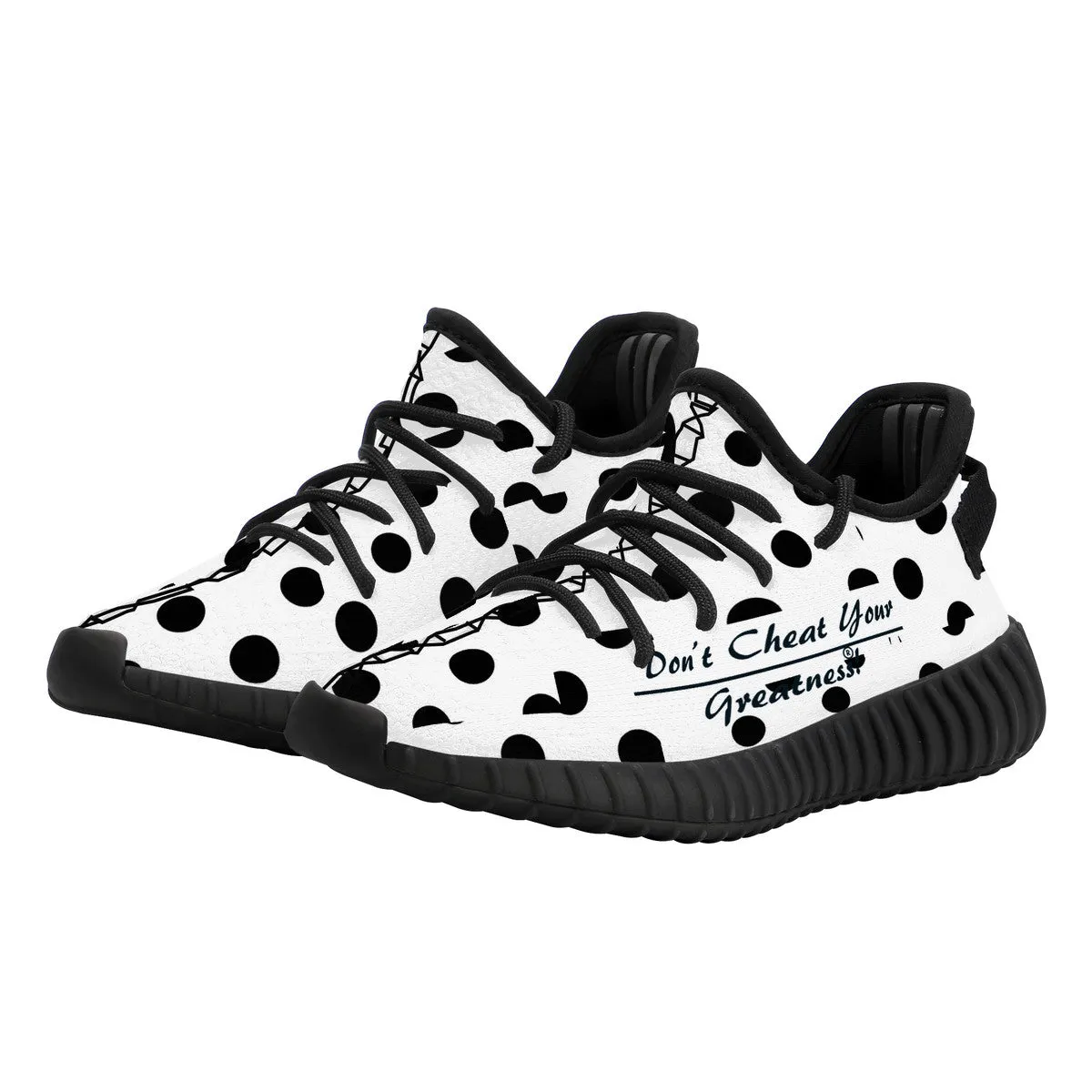 Kids Mesh Knit Sneaker - Black